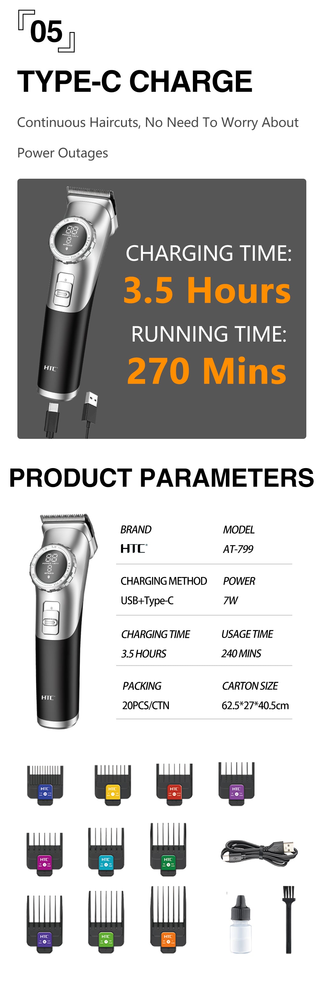 Hair Clipper AT-799